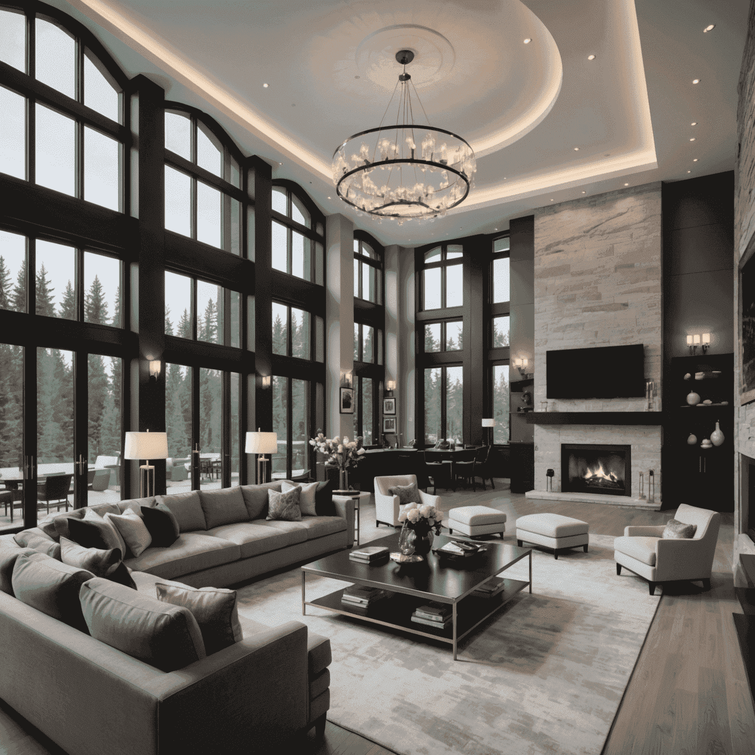 Virtual tour of a luxurious Canadian property in a metaverse environment